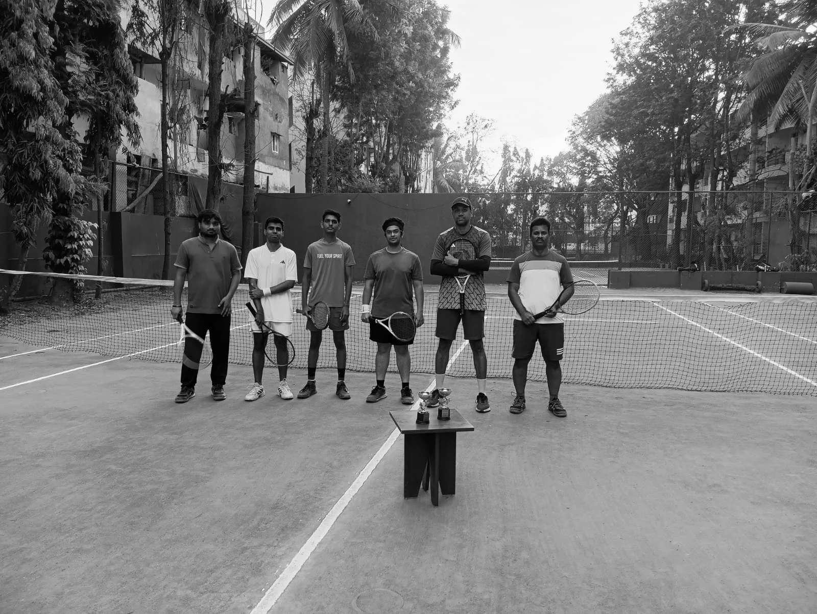 Singles players before Day 2